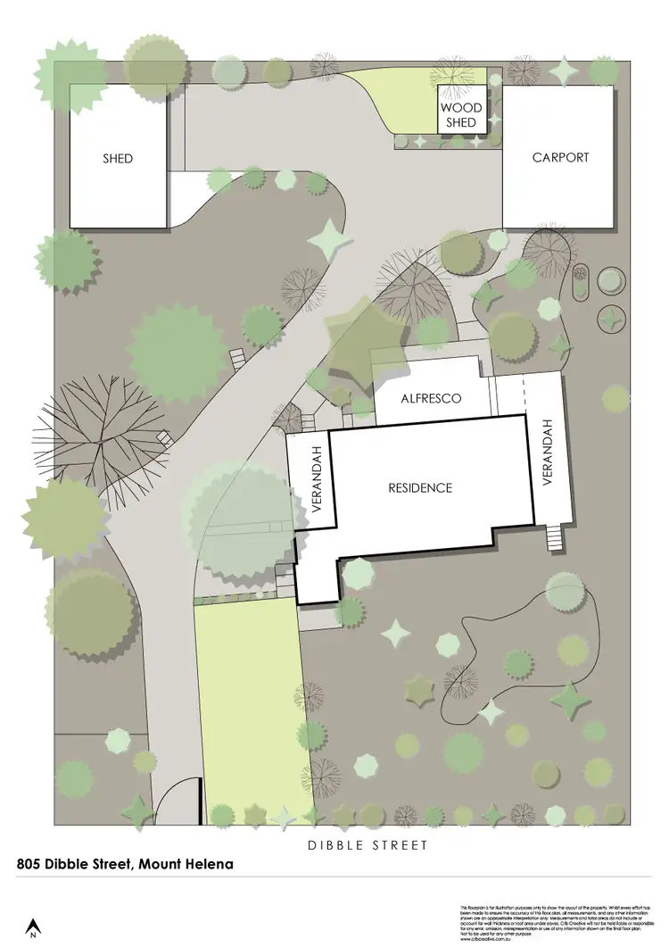 Floorplan of Homely house listing, 805 Dibble Street, Mount Helena WA 6082
