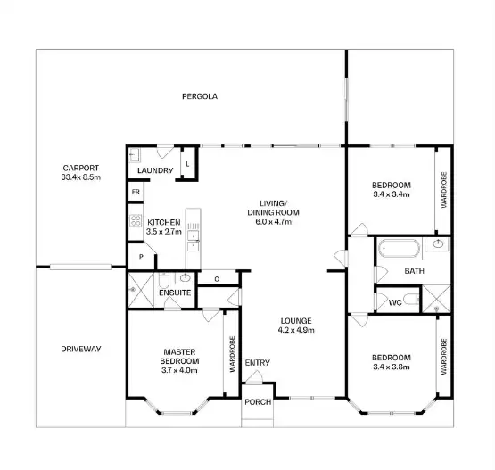 Floorplan of Homely house listing, 39 Young Street, Sunshine West VIC 3020
