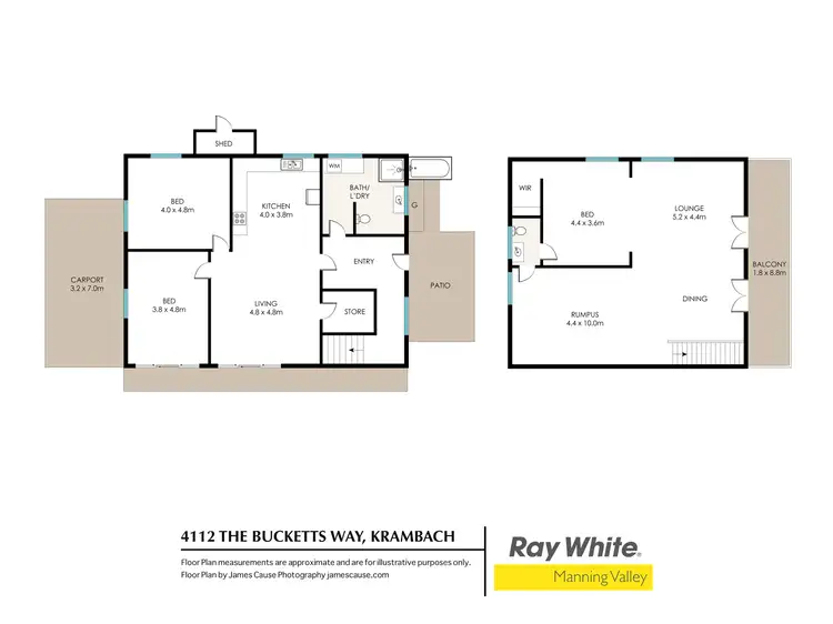 Floorplan of Homely rural property listing, 4112 The Bucketts Way, Krambach NSW 2429