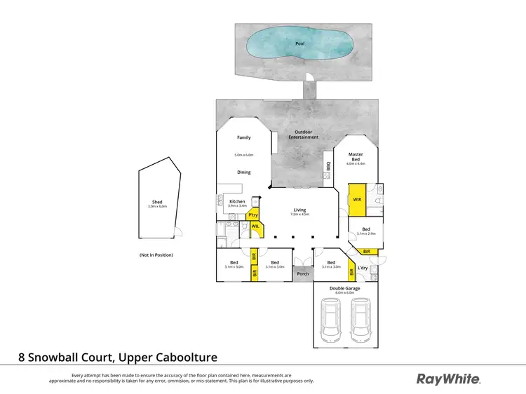 Floorplan of Homely house listing, 8 Snowbell Court, Upper Caboolture QLD 4510