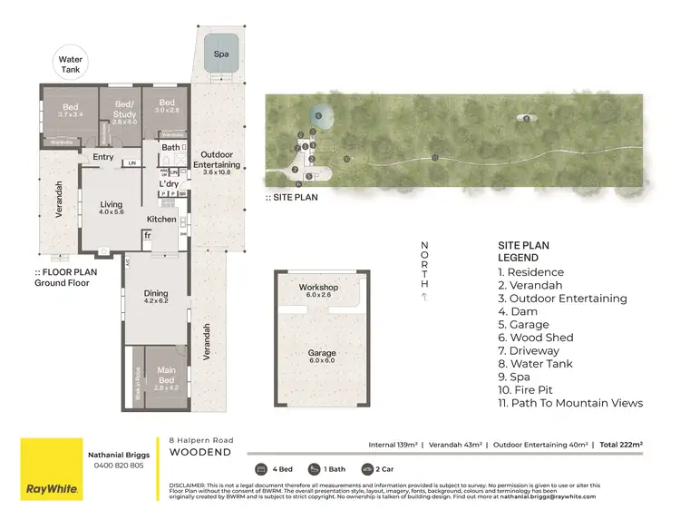 Floorplan of Homely house listing, 8 Halpern Road, Woodend VIC 3442