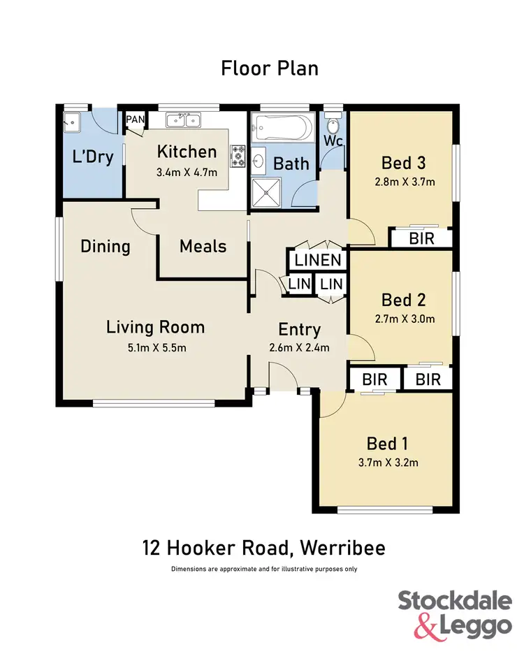 Floorplan of Homely house listing, 12 Hooker Road, Werribee VIC 3030