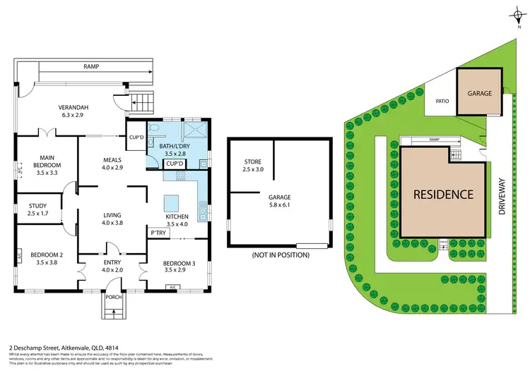 Floorplan of Homely house listing, 2 Deschamp Street, Aitkenvale QLD 4814