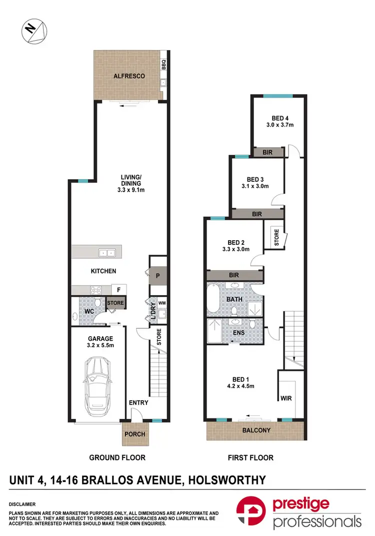 Floorplan of Homely house listing, Lot 4, 14-16 Brallos Avenue, Holsworthy NSW 2173
