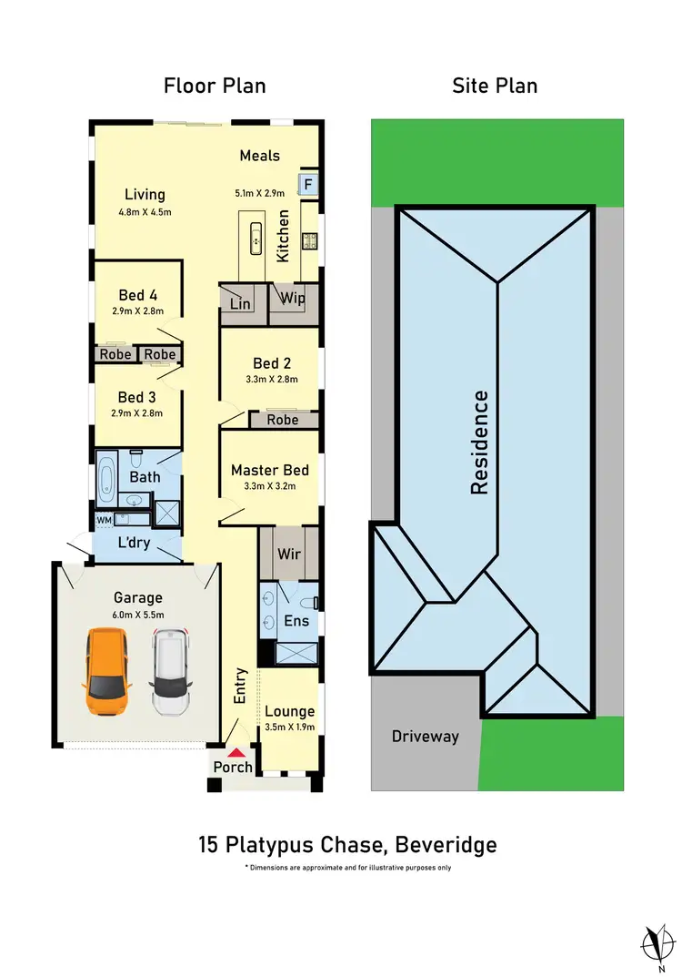 Floorplan of Homely house listing, 15 Platypus Chase, Beveridge VIC 3753