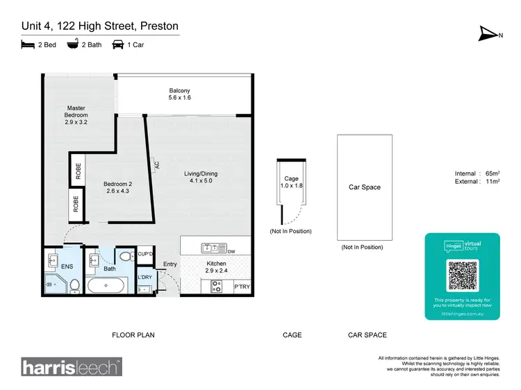 Floorplan of Homely apartment listing, 4/122 High Street, Preston VIC 3072