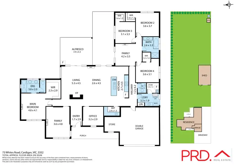 Floorplan of Homely house listing, 73 Whites Road, Cardigan VIC 3352