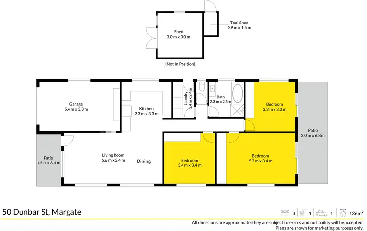 Floorplan of Homely house listing, 50 Dunbar Street, Margate QLD 4019