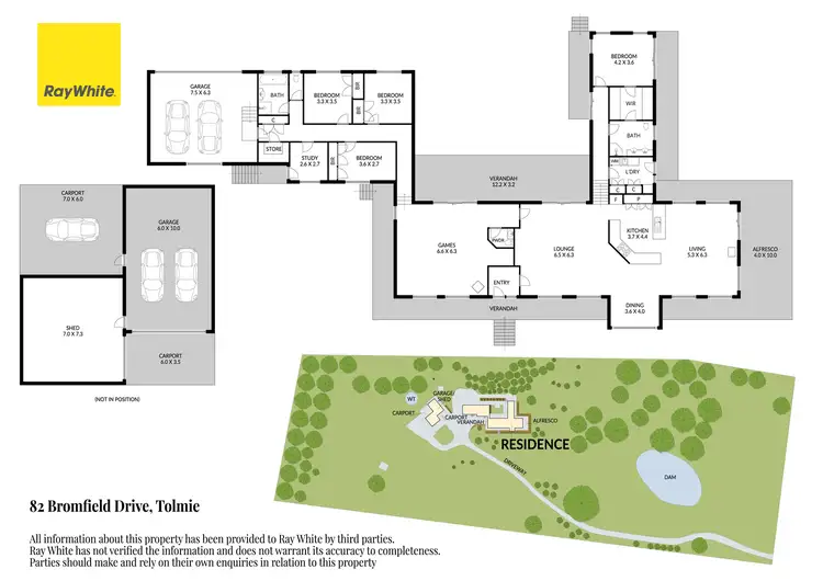 Floorplan of Homely rural property listing, 82 Bromfield Drive, Tolmie VIC 3723