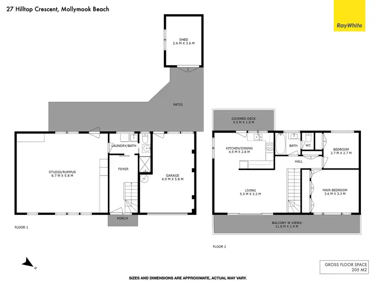 Floorplan of Homely house listing, 27 Hilltop Crescent, Mollymook Beach NSW 2539