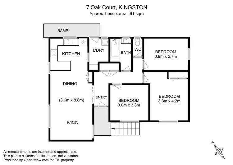 Floorplan of Homely house listing, 7 Oak Court, Kingston TAS 7050
