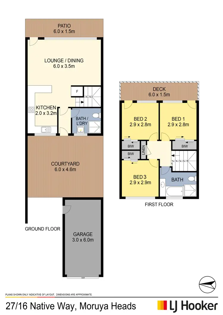 Floorplan of Homely townhouse listing, 27/16 Native Way, Moruya Heads NSW 2537