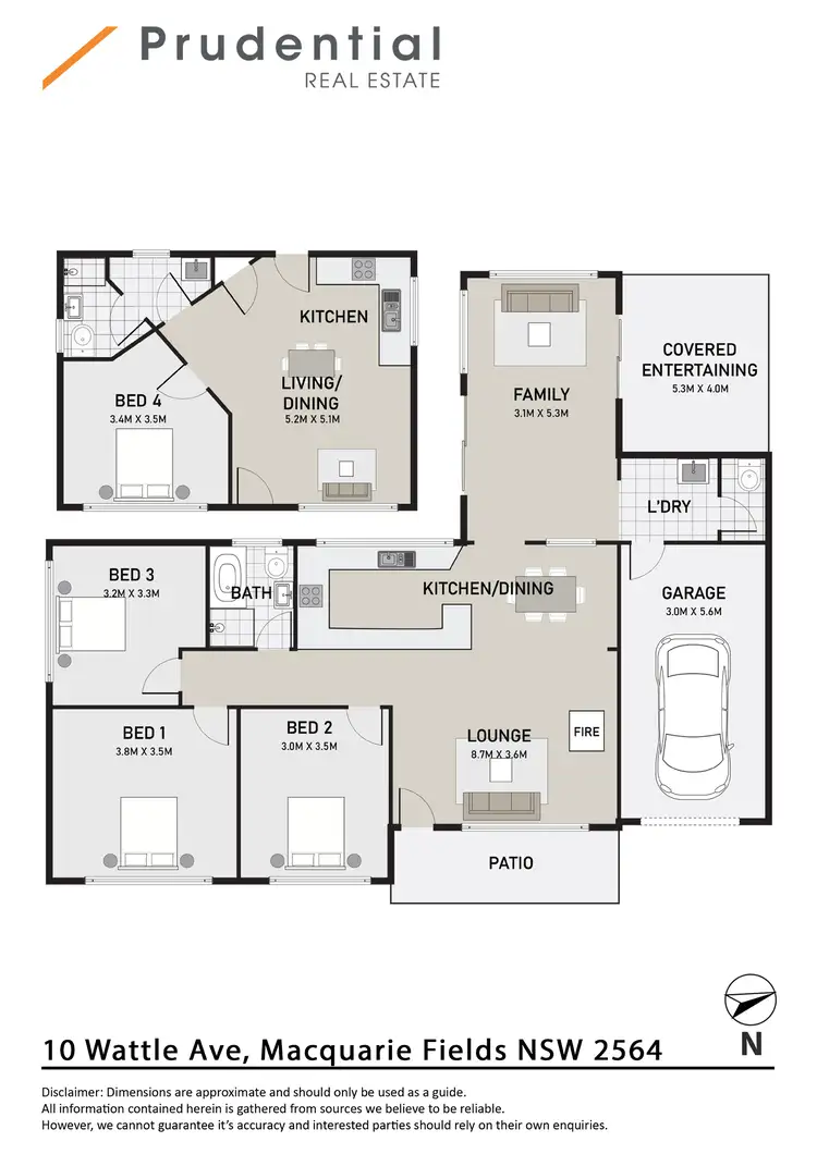 Floorplan of Homely house listing, 10 Wattle Avenue, Macquarie Fields NSW 2564