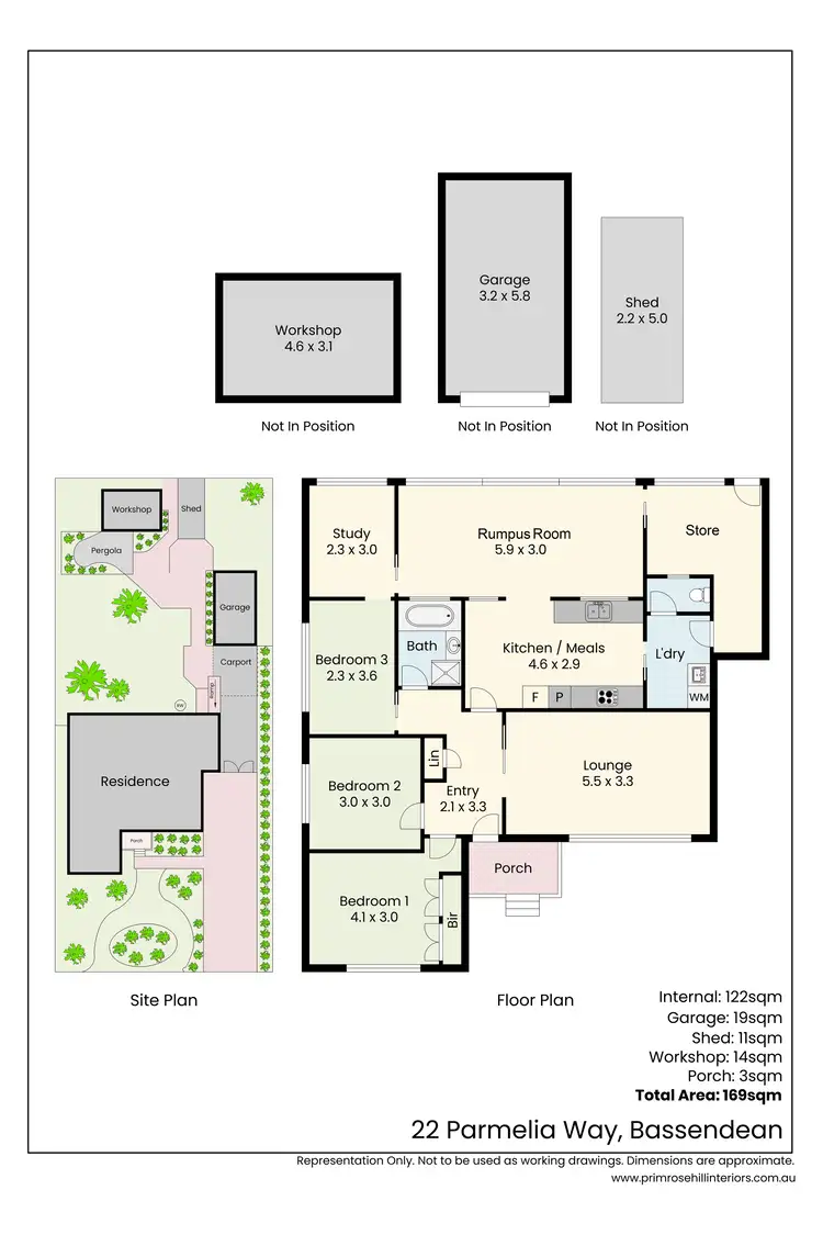Floorplan of Homely house listing, 22 Parmelia Way, Bassendean WA 6054
