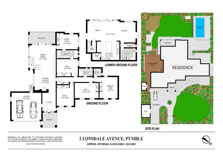 Floorplan of Homely house listing, 2 Lonsdale Avenue, Pymble NSW 2073