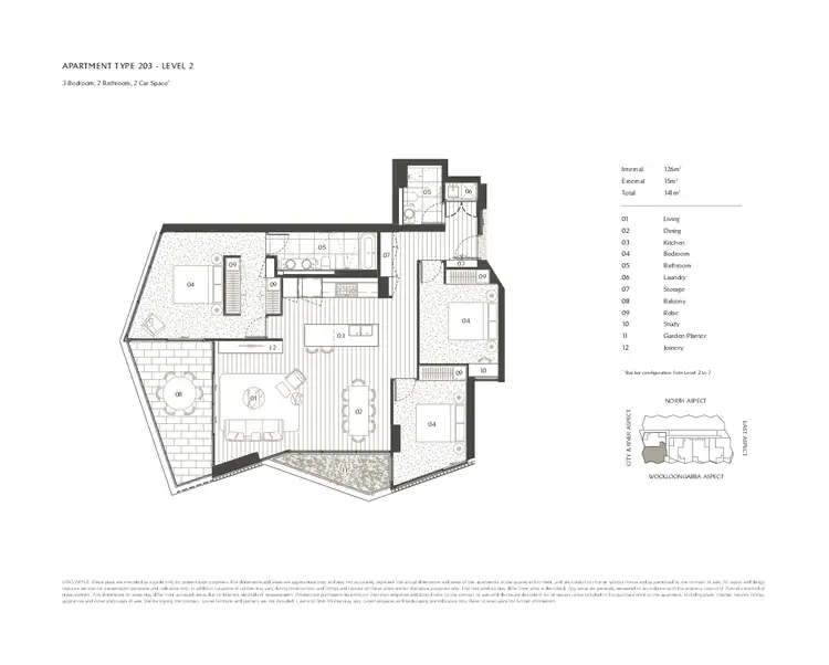 Floorplan of Homely apartment listing, 203/470 Main Street, Kangaroo Point QLD 4169