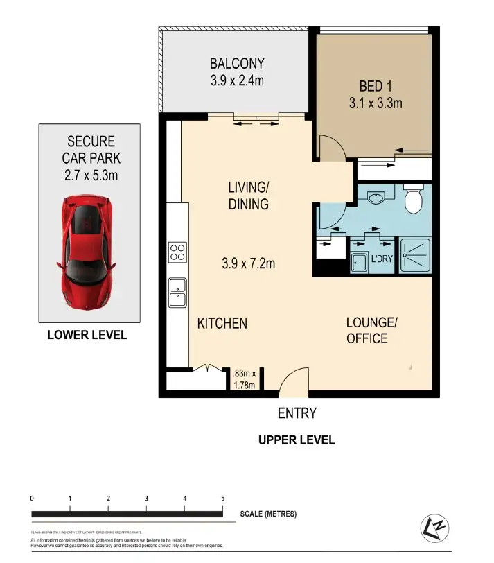 Floorplan of Homely apartment listing, 1203/6 Land Street, Toowong QLD 4066