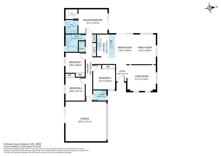 Floorplan of Homely house listing, 6 Howe Court, Epsom VIC 3551