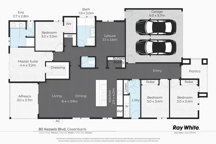 Floorplan of Homely house listing, 80 Kessels Boulevard, Greenbank QLD 4124