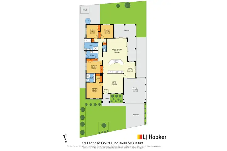Floorplan of Homely house listing, 21 Dianella Court, Brookfield VIC 3338