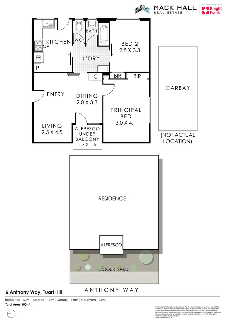 Floorplan of Homely apartment listing, 5/6 Anthony Way, Tuart Hill WA 6060
