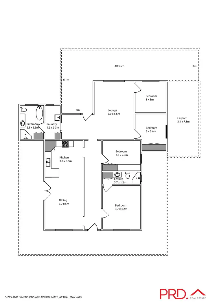 Floorplan of Homely house listing, 34 Fasham Street, Underbool VIC 3509