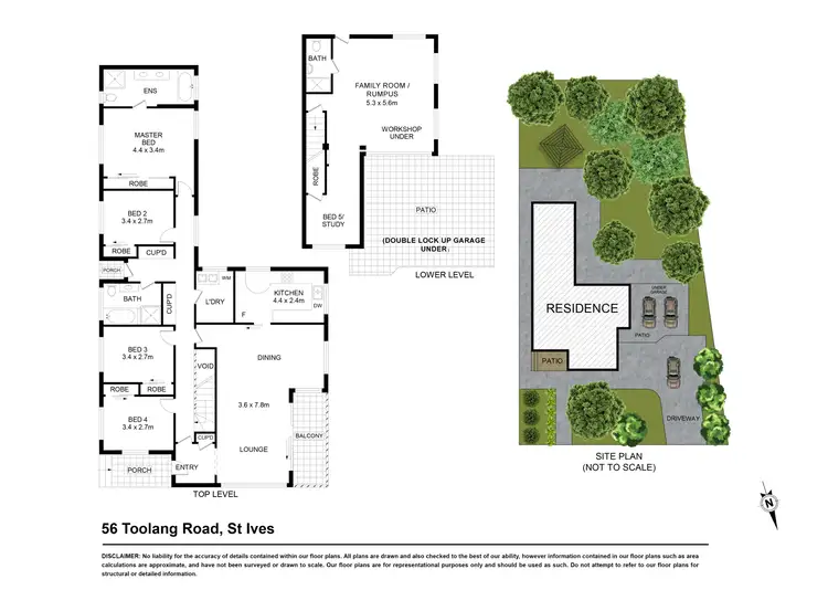 Floorplan of Homely house listing, 56 Toolang Road, St Ives NSW 2075