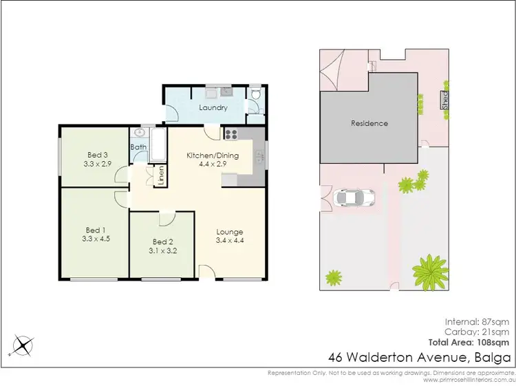 Floorplan of Homely house listing, 46 Walderton Avenue, Balga WA 6061
