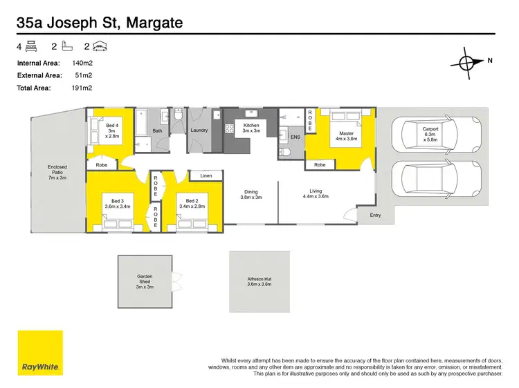 Floorplan of Homely house listing, 35A Joseph Street, Margate QLD 4019