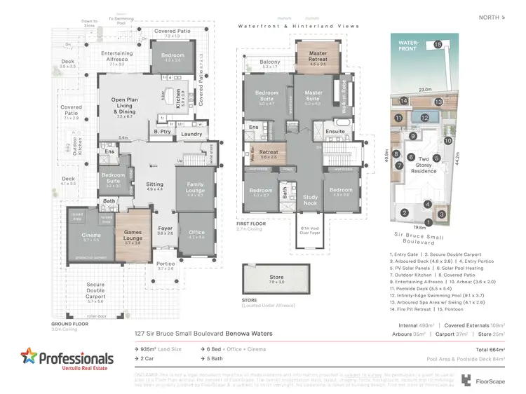 Floorplan of Homely house listing, 127 Sir Bruce Small Boulevard, Benowa Waters QLD 4217