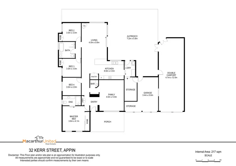 Floorplan of Homely house listing, 32 Kerr Street, Appin NSW 2560