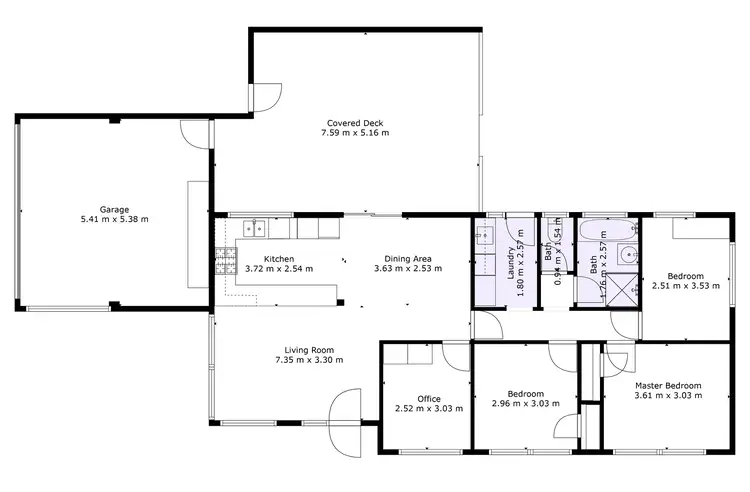 Floorplan of Homely house listing, 77 Banbury Crescent, Craigieburn VIC 3064