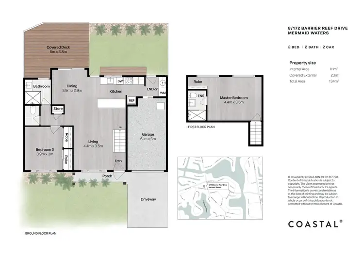 Floorplan of Homely townhouse listing, 8/172 Barrier Reef Drive, Mermaid Waters QLD 4218