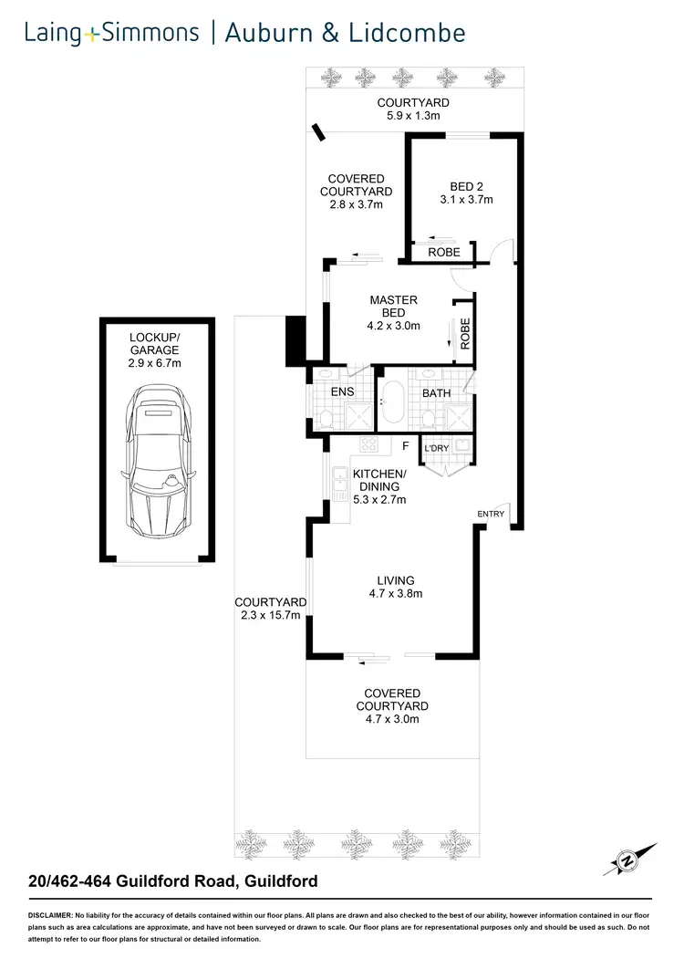 Floorplan of Homely apartment listing, 20/462 Guildford Rd, Guildford NSW 2161