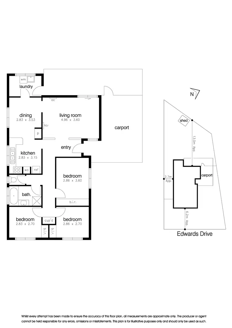 Floorplan of Homely house listing, 34 Edwards Drive, Altona Meadows VIC 3028