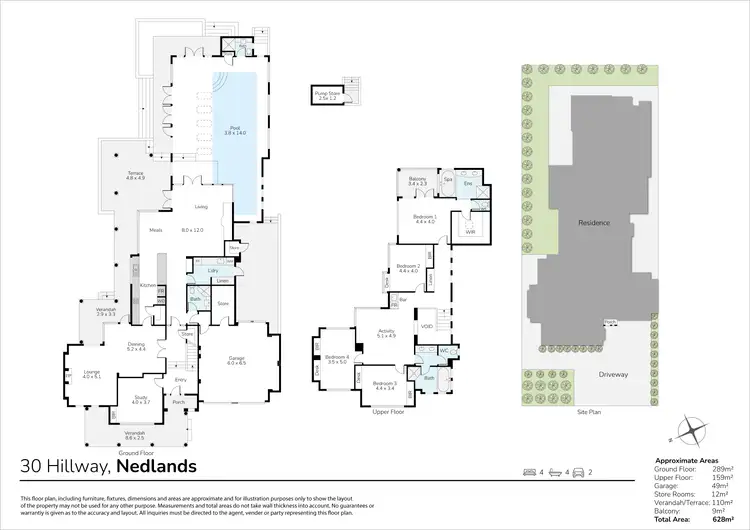 Floorplan of Homely house listing, 30 Hillway, Nedlands WA 6009
