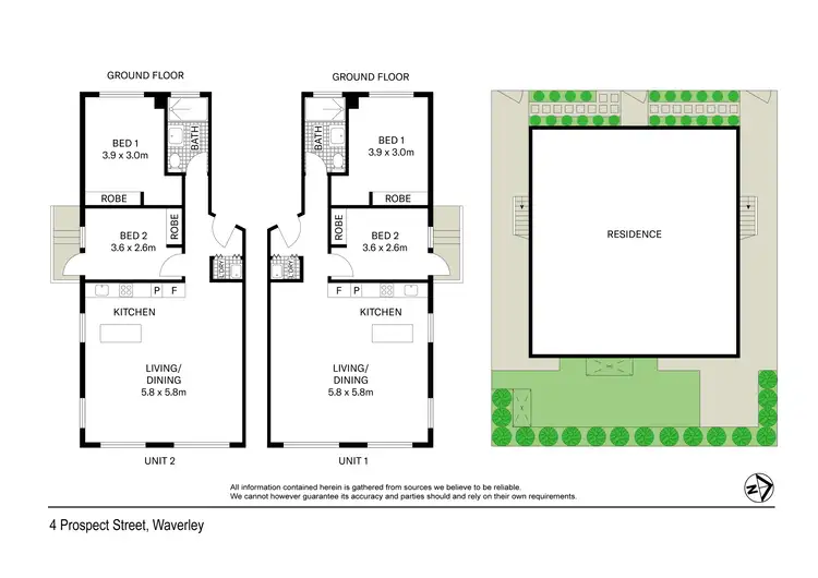 Floorplan of Homely block of units listing, 4 PROSPECT STREET, Waverley NSW 2024