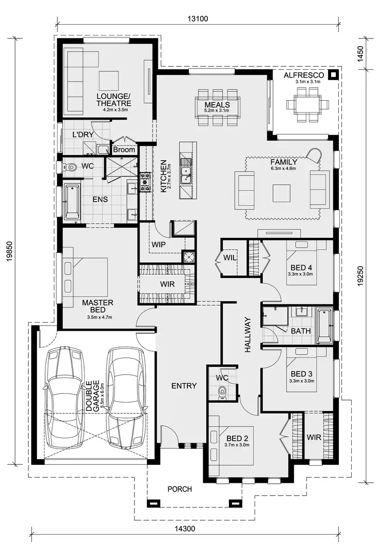 Floorplan of Homely house listing, 2626 Foxfort Street - Smiths Lane, Clyde North VIC 3978