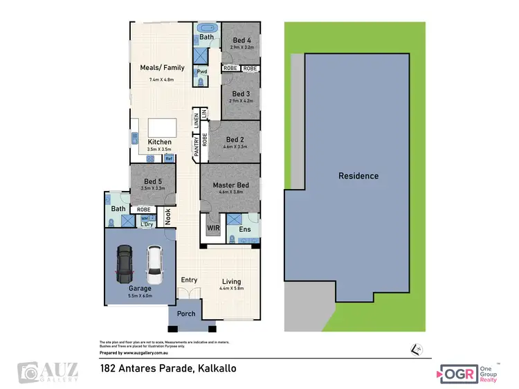 Floorplan of Homely house listing, 182 Antares Parade,, Kalkallo VIC 3064
