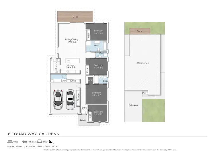 Floorplan of Homely house listing, 6 Fouad Way, Caddens NSW 2747