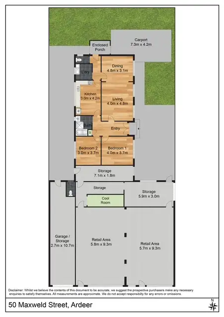 Floorplan of Homely house listing, 50 Maxweld Street, Ardeer VIC 3022