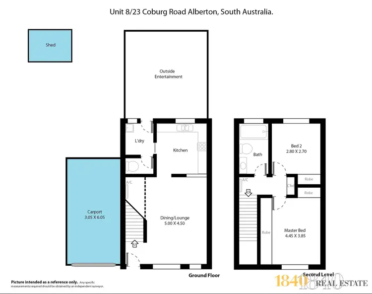 Floorplan of Homely townhouse listing, 8/23 Coburg Road, Alberton SA 5014