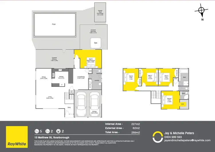 Floorplan of Homely house listing, 13 Matthew Street, Scarborough QLD 4020