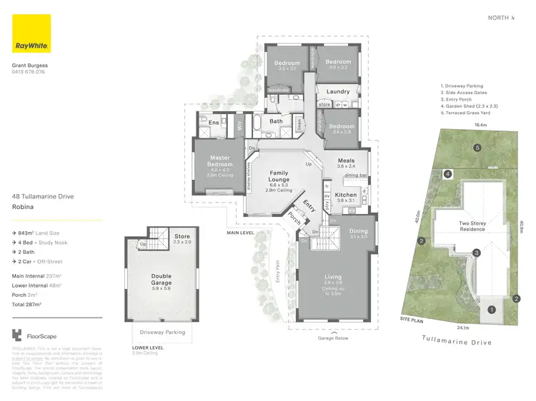 Floorplan of Homely house listing, 48 Tullamarine Drive, Robina QLD 4226