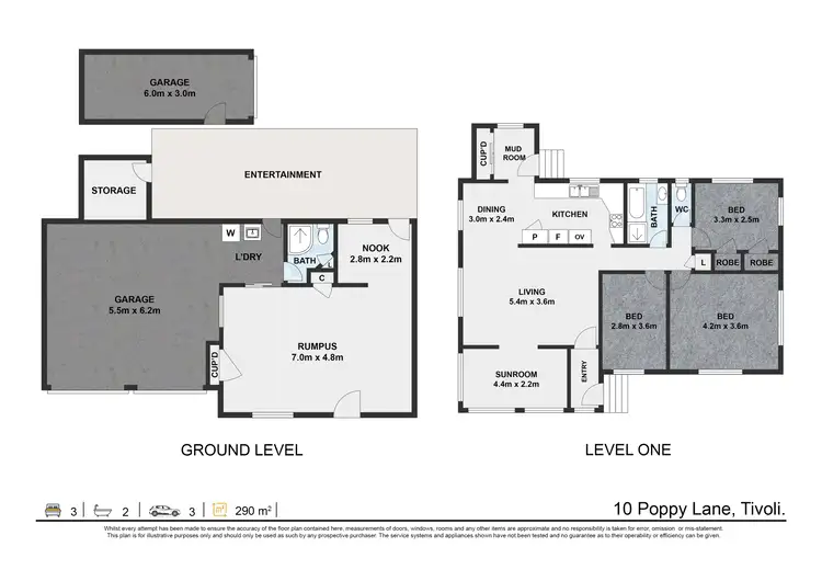 Floorplan of Homely house listing, 10 Poppy Lane, Tivoli QLD 4305