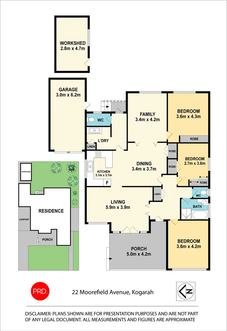 Floorplan of Homely house listing, 22 Moorefield Avenue, Kogarah NSW 2217