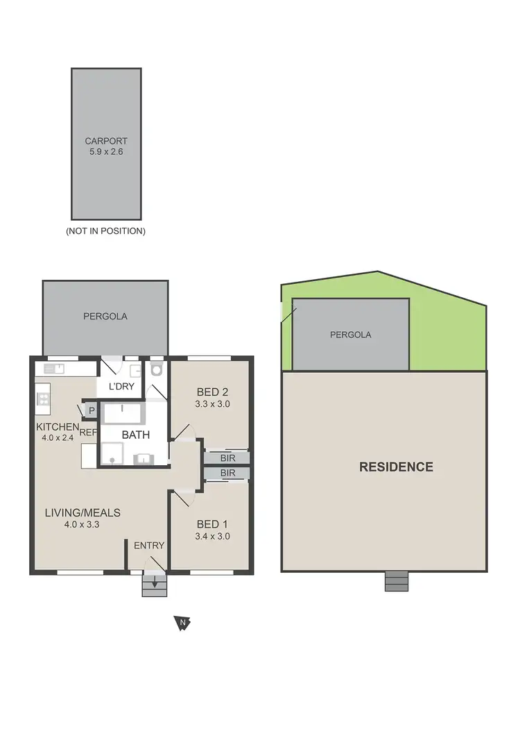 Floorplan of Homely unit listing, 14/26 Glenlitta Avenue, Broadmeadows VIC 3047