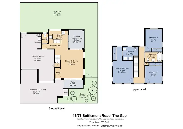 Floorplan of Homely townhouse listing, 16/76 Settlement Road, The Gap QLD 4061