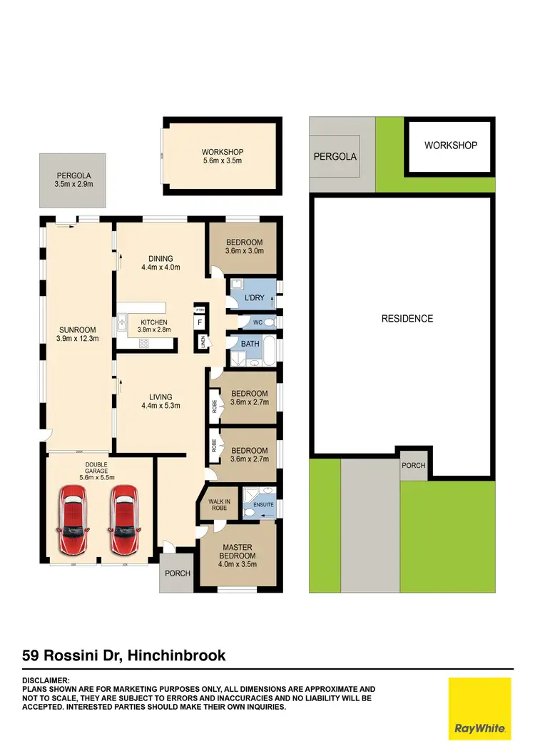 Floorplan of Homely house listing, 59 Rossini Drive, Hinchinbrook NSW 2168