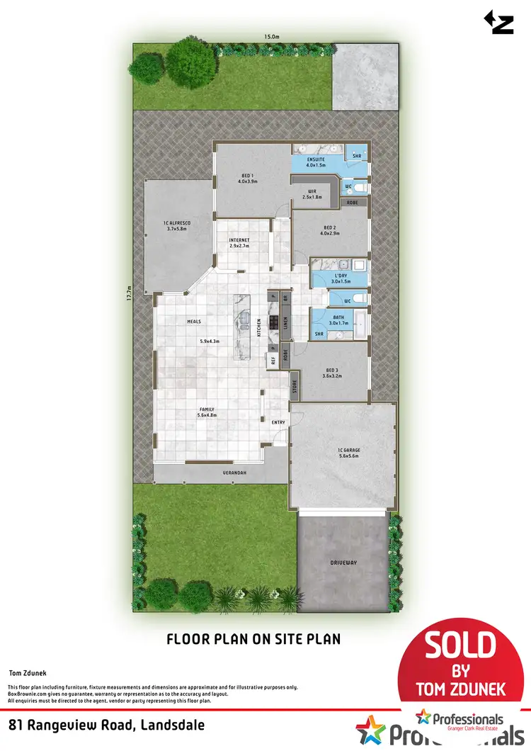 Floorplan of Homely house listing, 81 Rangeview Road, Landsdale WA 6065